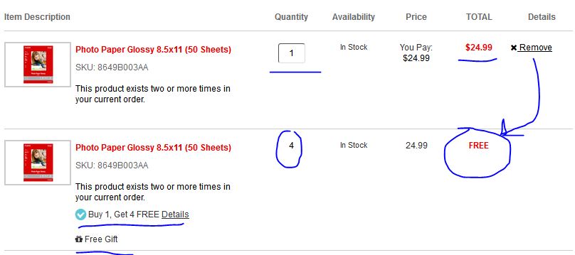canon_buy1_get4_FREE_photopapers_shoppingcart