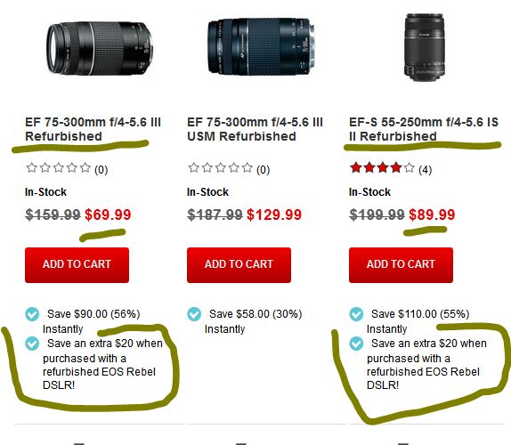 canon_outlet_store_combined_purchase_lens_and_DSLR